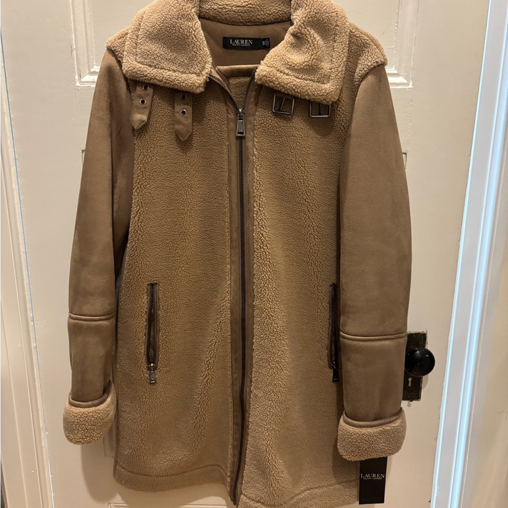 Ralph Lauren Tan Shearling Jacket